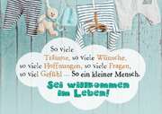 Sei willkommen im Leben! - Faltkarte Sei willkommen im Leben! - Faltkarte