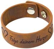 Lederarmband "Folge deinem Herzen" Lederarmband "Folge deinem Herzen"