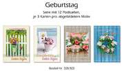 Postkartenserie Geburtstag, 12 Stück Postkartenserie Geburtstag, 12 Stück