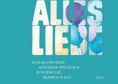 Postkartenserie "Alles Liebe / Ballons" - 12 Stück