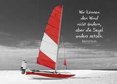 Postkarten: Wir können den Wind nicht ändern, 12 Stück