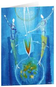 Jörgen Habedank - Kunstkarten "Paartanz vereinigend" - 5 Stk. Kunstkarten "Paartanz vereinigend" - 5 Stk.