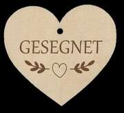 Holzherz - Gesegnet Holzherz - Gesegnet