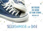 Faltkarte "Blaue Sneakers" - Bibl. Unterricht
