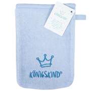 Waschhandschuh "Königskind" - hellblau Waschhandschuh "Königskind" - hellblau