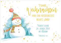 Faltkarte "Schneemann" Faltkarte "Schneemann"