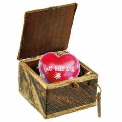 Geschenk-Box mit Herz  - Gott liebt Dich
