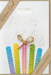 Faltkarte "Happy Birthday" - Kerzen