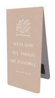 Magnetlesezeichen: With God all things are possible Magnetlesezeichen: With God all things are possible
