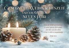 Postkarten "Gesegnete Weihnachtszeit" 12 Stück