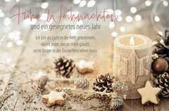 Faltkarte "Frohe Weihnachten" - Johannes 12,46
