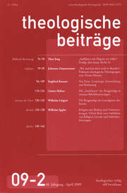 Theologische Beiträge 2/2009