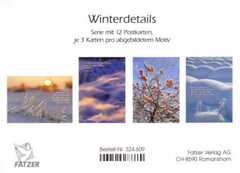 Postkartenserie Winterdetails, 12 Stück
