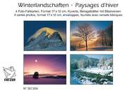 Faltkartenbox Winterlandschaften, 4 Stück Faltkartenbox Winterlandschaften, 4 Stück