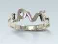 Fingerring "Love" - silber, Unigröße Fingerring "Love" - silber, Unigröße
