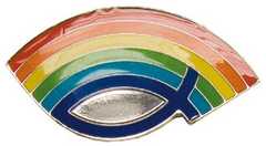 Anstecker-Pin "Regenbogen-Fisch"