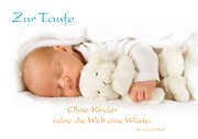 Faltkarte "Ohne Kinder wäre die Welt eine Wüste" - 5 Stück Faltkarte "Ohne Kinder wäre die Welt eine Wüste" - 5 Stück