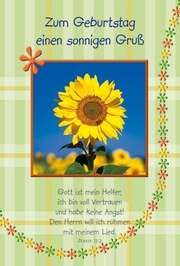 Faltkarte: Gott ist mein Helfer - Geburtstag Faltkarte: Gott ist mein Helfer - Geburtstag