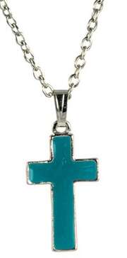 Anhänger "Kreuz" mit Kette - türkis Anhänger "Kreuz" mit Kette - türkis