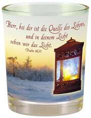 Windlicht "Herr, bei dir ist die Quelle des Lebens" Windlicht "Herr, bei dir ist die Quelle des Lebens"