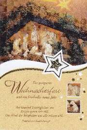 Grußkarte - Ein gesegnetes Weihnachtsfest Grußkarte - Ein gesegnetes Weihnachtsfest