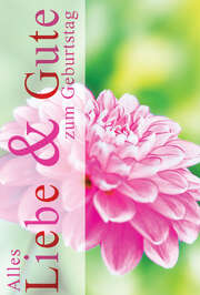 Faltkarte "Alles Liebe & Gute zum Geburtstag" - 5erPack Faltkarte "Alles Liebe & Gute zum Geburtstag" - 5erPack