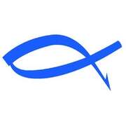 Fischaufkleber Ichthys (Pure Blue) Fischaufkleber Ichthys (Pure Blue)