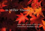 In stiller Trauer - Faltkarte In stiller Trauer - Faltkarte