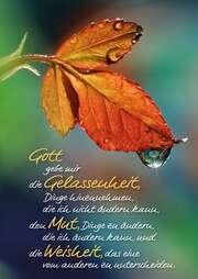 Postkarten: Gott gebe mir die Gelassenheit, 4 Stück Postkarten: Gott gebe mir die Gelassenheit, 4 Stück