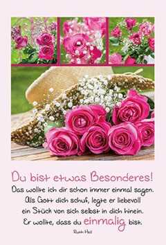 Ruth Heil - Faltkarte: Du bist etwas Besonderes - Geburtstag Faltkarte: Du bist etwas Besonderes - Geburtstag