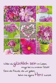 Faltkarte: Willst du glücklich sein im Leben - Konfirmation Faltkarte: Willst du glücklich sein im Leben - Konfirmation