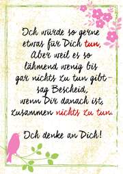 Postkarte "Ich würde so gerne etwas für Dich tun." Postkarte "Ich würde so gerne etwas für Dich tun."