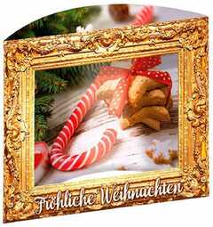 Aufstell-Faltkarte 3D "Fröhliche Weihnachten"