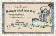 Tee-Postkarte - Männer sind wie Tee Tee-Postkarte - Männer sind wie Tee