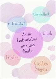 Postkarten: Zum Geburtstag nur das Beste - 12 Stück Postkarten: Zum Geburtstag nur das Beste - 12 Stück